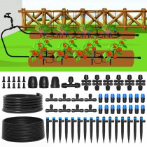 MIXC 230FT Quick-Connect Drip Irrigation System Kit, Automatic Garden Watering System with 1/4